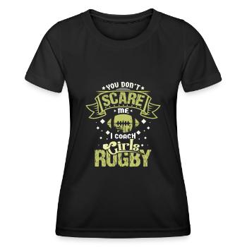 Rugby coach - T-shirt sport Femme - noir - Devant - AI Model Female 172 light (172cm)