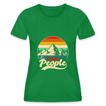 I Hate People - T-shirt sport Femme - vert - Devant - AI Model Female 172 dark (172cm)