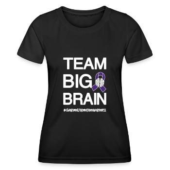 Chiari Malformation Cerveau Des combattants fiers - T-shirt sport Femme - noir - Devant - AI Model Female 172 light (172cm)