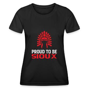 Sioux Tribe Native American Indian Indianer - Frauen Funktions-T-Shirt - Schwarz - Vorne - AI Model Female 172 light (172cm)