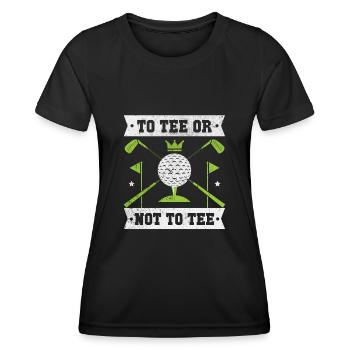 Golf golf terrain de golf - T-shirt sport Femme - noir - Devant - AI Model Female 172 light (172cm)