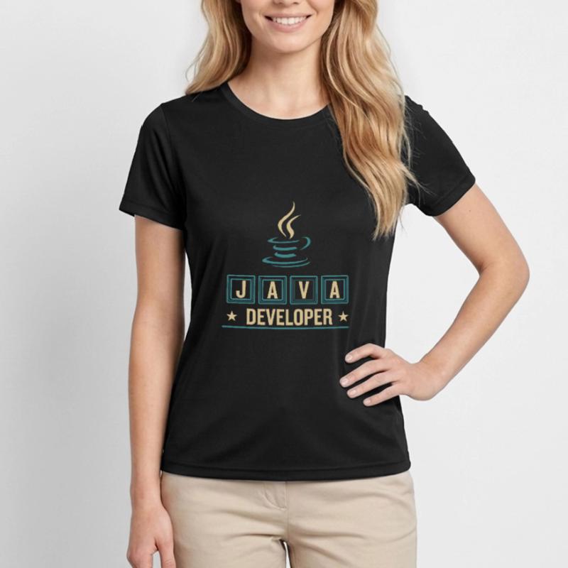 Café Java Developer Coffee T-shirt sport Femme