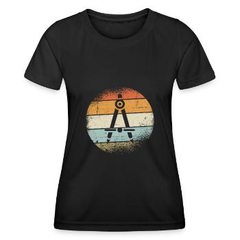 Cercle - T-shirt sport Femme - noir - Devant - AI Model Female 172 light (172cm)