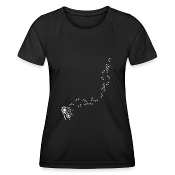 Pusteblume Blume des Lebens Chakra - Frauen Funktions-T-Shirt - Schwarz - Vorne - AI Model Female 172 light (172cm)