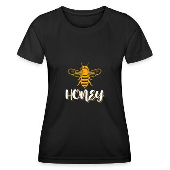 Honey Inker Beehive Beekeeping Gift - Women's Functional T-Shirt - black - Front - AI Model Female 172 light (172cm)