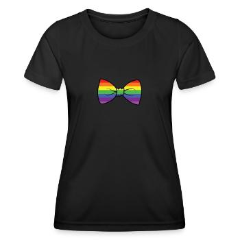 Fly Wedding LBGT Rainbow Gift - Women's Functional T-Shirt - black - Front - AI Model Female 172 light (172cm)