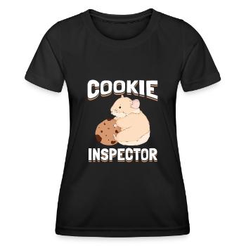 Hamster - Frauen Funktions-T-Shirt - Schwarz - Vorne - AI Model Female 172 light (172cm)