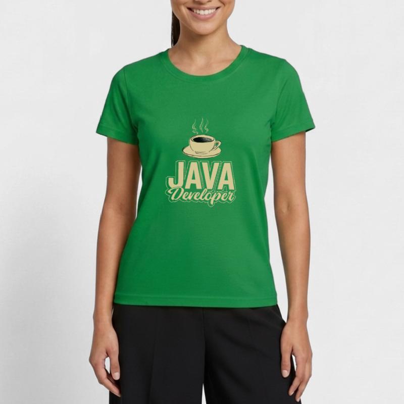 Java Developer Coffee Kaffee Women's Functional T-Shirt