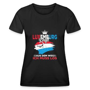 Luxemburg Luxemburgerin Luxemburger - Frauen Funktions-T-Shirt - Schwarz - Vorne - AI Model Female 172 light (172cm)