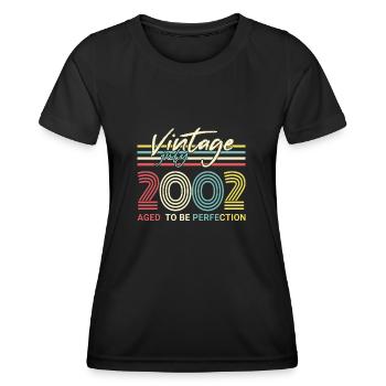 geboren im Juli 2002 - Frauen Funktions-T-Shirt - Schwarz - Vorne - AI Model Female 172 light (172cm)