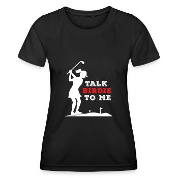 Talk birdie to me - T-shirt sport Femme - noir - Devant - AI Model Female 172 light (172cm)