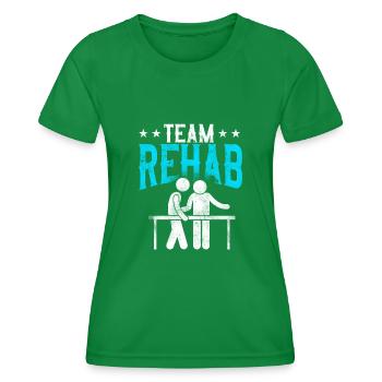 Physical Therapist Therapy - T-shirt sport Femme - vert - Devant - AI Model Female 172 dark (172cm)
