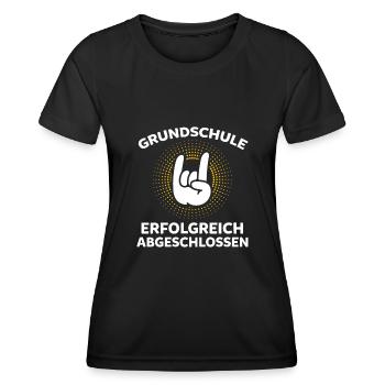 Grundschule Erfolgreich Abgeschlossen - Frauen Funktions-T-Shirt - Schwarz - Vorne - AI Model Female 172 light (172cm)