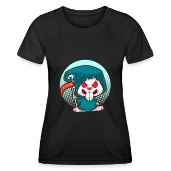 Evil Rabbit Evil Hasi Funny Rabbit Gift - Women's Functional T-Shirt - black - Front - AI Model Female 172 light (172cm)