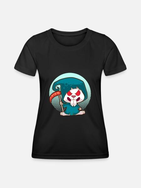 Evil Rabbit Evil Hasi Funny Rabbit Gift - Women's Functional T-Shirt - black
