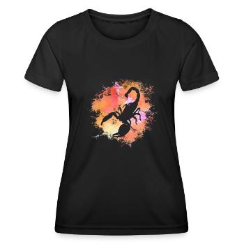 Scorpion Signe astrologique Horoscope Astrologie - T-shirt sport Femme - noir - Devant - AI Model Female 172 light (172cm)