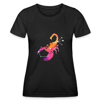 Scorpion Signe astrologique Horoscope Astrologie - T-shirt sport Femme - noir - Devant - AI Model Female 172 light (172cm)