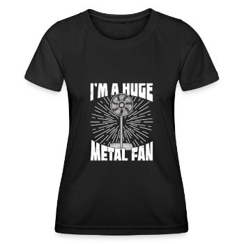 Heavy Metal Festival Musik Musiker Geschenk - Frauen Funktions-T-Shirt - Schwarz - Vorne - AI Model Female 172 light (172cm)