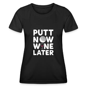 Golf golf terrain de golf - T-shirt sport Femme - noir - Devant - AI Model Female 172 light (172cm)