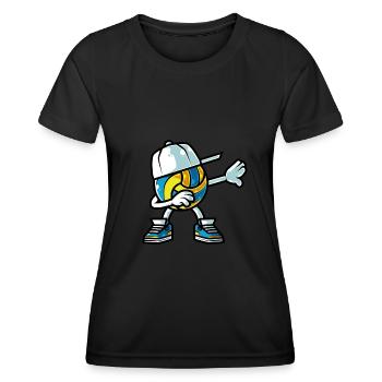 Formation de volley-ball motif équipe de volley-ball - T-shirt sport Femme - noir - Devant - AI Model Female 172 light (172cm)