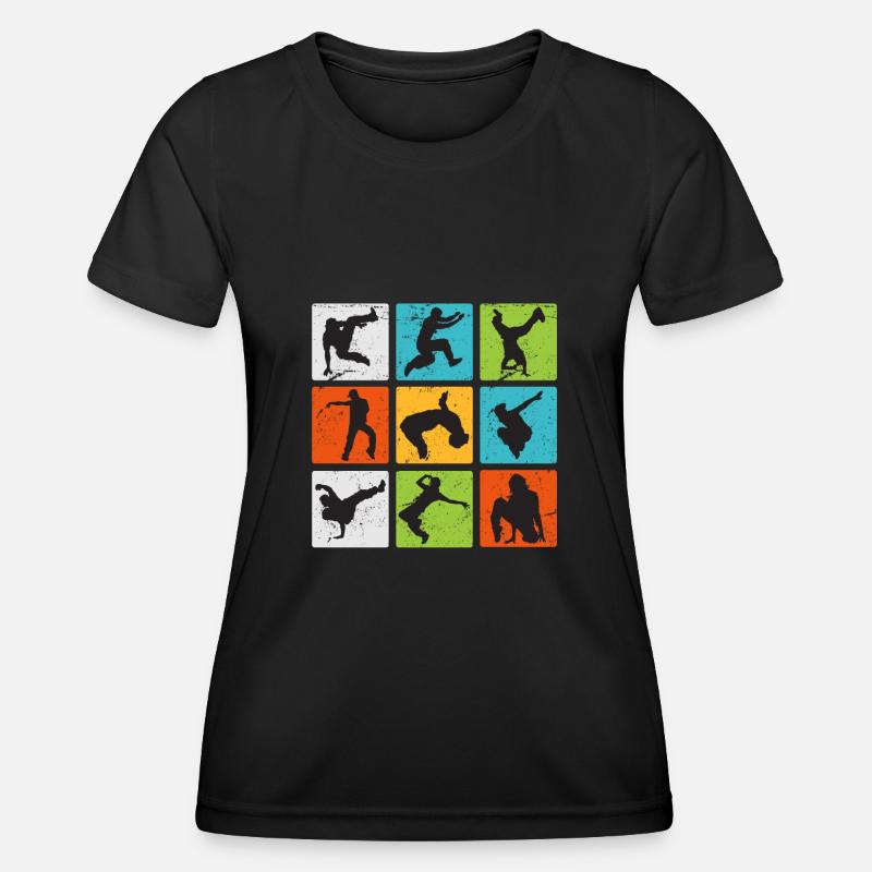 Breakdancer Urban Dance Vintage Breakdance - Women's Functional T-Shirt - black
