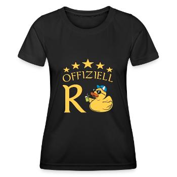 Rentner Rente Spruch Ruhestand Geschenkidee - Frauen Funktions-T-Shirt - Schwarz - Vorne - AI Model Female 172 light (172cm)