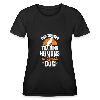 Hundeschule Hundetrainer Geschenk - T-shirt sport Femme - noir - Devant - AI Model Female 172 light (172cm)