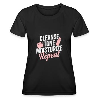 Kosmetikerin Kosmetik Make-up Artist Geschenk - Frauen Funktions-T-Shirt - Schwarz - Vorne - AI Model Female 172 light (172cm)