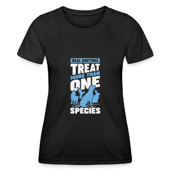 Veterinarian Veterinarian Veterinary Gift - Women's Functional T-Shirt - black - Front - AI Model Female 172 light (172cm)