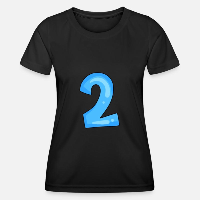 2 blue - Women's Functional T-Shirt - black