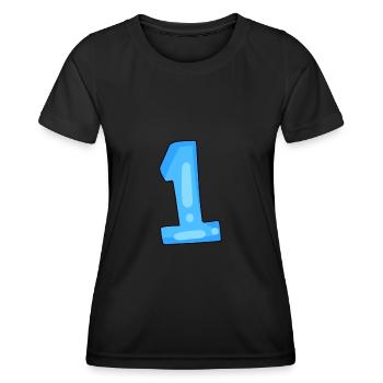 1 light blue - Women's Functional T-Shirt - black - Front - AI Model Female 172 light (172cm)