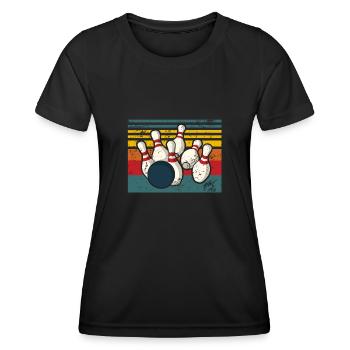 Kegeln Kegelclub Kegelbahn Kegler Kegelverein - Frauen Funktions-T-Shirt - Schwarz - Vorne - AI Model Female 172 light (172cm)