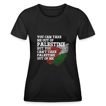 Palestine Drapeau Fierté Palestine - T-shirt sport Femme - noir - Devant - AI Model Female 172 light (172cm)