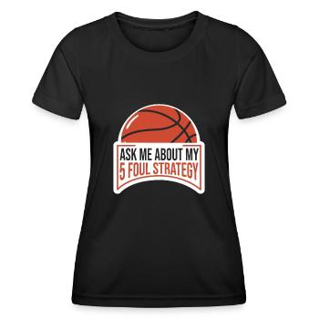 Basketteur - T-shirt sport Femme - noir - Devant - AI Model Female 172 light (172cm)