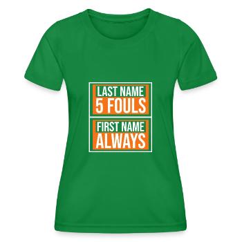 Basketteur - T-shirt sport Femme - vert - Devant - AI Model Female 172 dark (172cm)