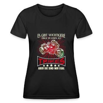 Triker Trikefahrer Trikes Trike - Frauen Funktions-T-Shirt - Schwarz - Vorne - AI Model Female 172 light (172cm)