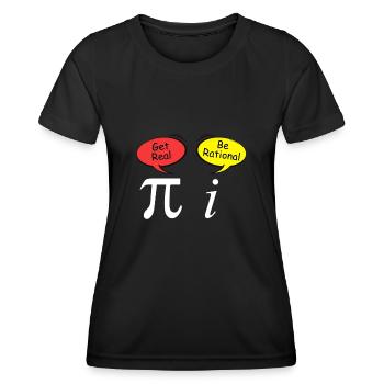 Komplexe Zahlen Witz Irrationale Zahl Mathematik - Frauen Funktions-T-Shirt - Schwarz - Vorne - AI Model Female 172 light (172cm)