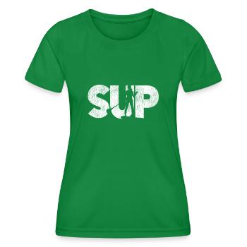 SUP Girl Vintage - Frauen Funktions-T-Shirt - Kelly Green - Vorne - AI Model Female 172 dark (172cm)