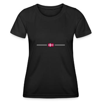 Denmark Danish flag Danish Copenhagen - Women's Functional T-Shirt - black - Front - AI Model Female 172 light (172cm)