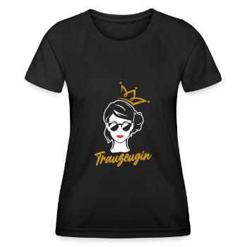Ich Bin Trauzeugin Lustiges Trauzeugin Geschenk - Frauen Funktions-T-Shirt - Schwarz - Vorne - AI Model Female 172 light (172cm)
