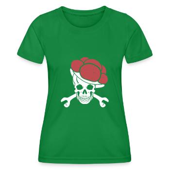 Crâne cadeau chapeau de la Forêt-Noire - T-shirt sport Femme - vert - Devant - AI Model Female 172 dark (172cm)
