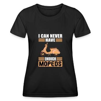 Mopeds Moped Mofa Mokick Mofafahrer Mopedfahrer - Frauen Funktions-T-Shirt - Schwarz - Vorne - AI Model Female 172 light (172cm)