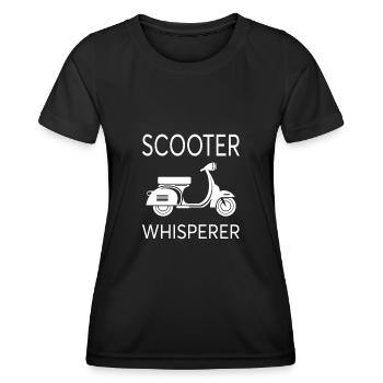 Scooter scooter scooter scooter murmure - T-shirt sport Femme - noir - Devant - AI Model Female 172 light (172cm)