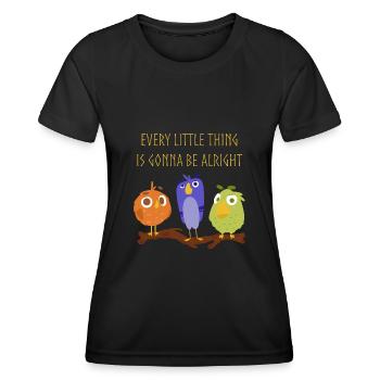 Rastafari Jamaika - Frauen Funktions-T-Shirt - Schwarz - Vorne - AI Model Female 172 light (172cm)
