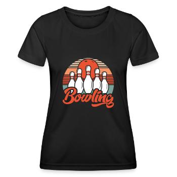 Bowling bowling bowling cadeau de bowling - T-shirt sport Femme - noir - Devant - AI Model Female 172 light (172cm)