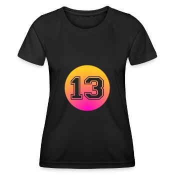 Retro 13. Geburtstag Dreizehn Jahre alt Geschenk - Frauen Funktions-T-Shirt - Schwarz - Vorne - AI Model Female 172 light (172cm)