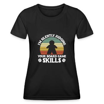 Brettspiel Nerd Geschenke Board Games - Frauen Funktions-T-Shirt - Schwarz - Vorne - AI Model Female 172 light (172cm)