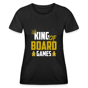 Brettspiel Nerd Geschenke Board Games - Frauen Funktions-T-Shirt - Schwarz - Vorne - AI Model Female 172 light (172cm)