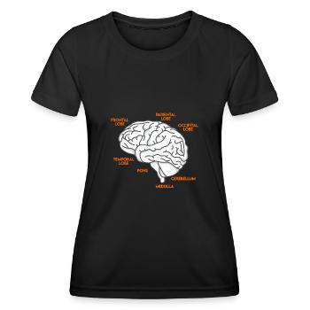 Médecine Étudier l’anatomie d’un cerveau médecin - T-shirt sport Femme - noir - Devant - AI Model Female 172 light (172cm)