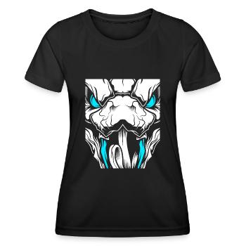 Skull serpent Halloween - T-shirt sport Femme - noir - Devant - AI Model Female 172 light (172cm)
